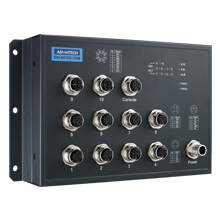 EN50155 Managed Ethernet Switch w/ 8FE+2GE bypass, 72-110 V